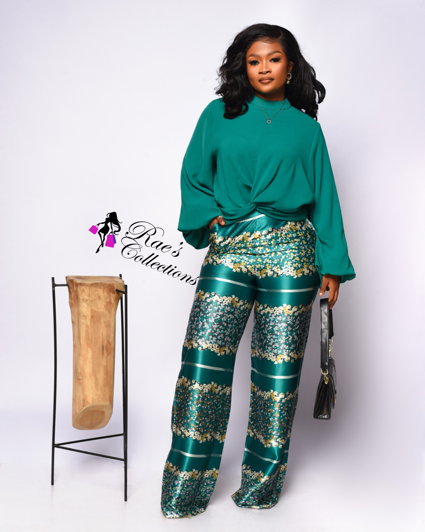 Luxury Green 2 Piece Pant Set